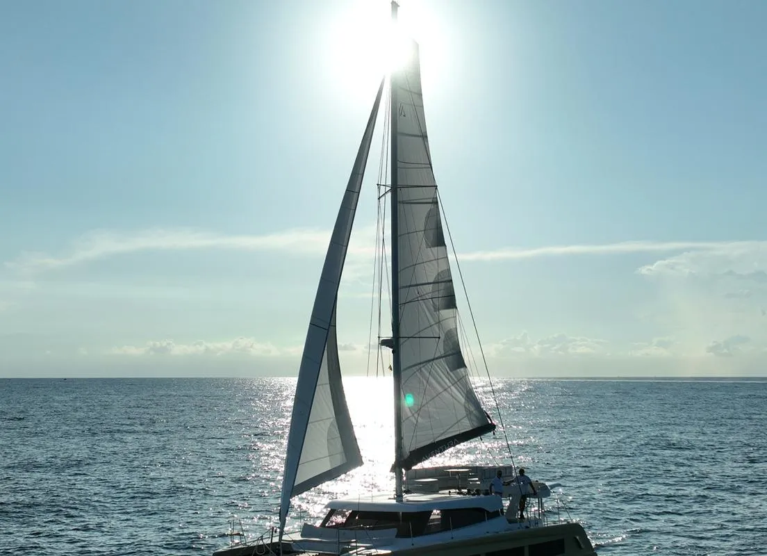 Carlota, a Aventura 45 catamaran at Dénia, Spain