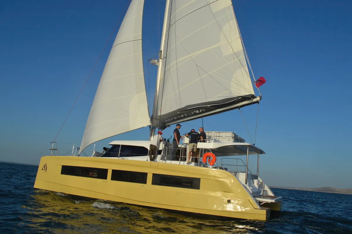 Carlota, a Aventura 45 catamaran at Dénia, Spain