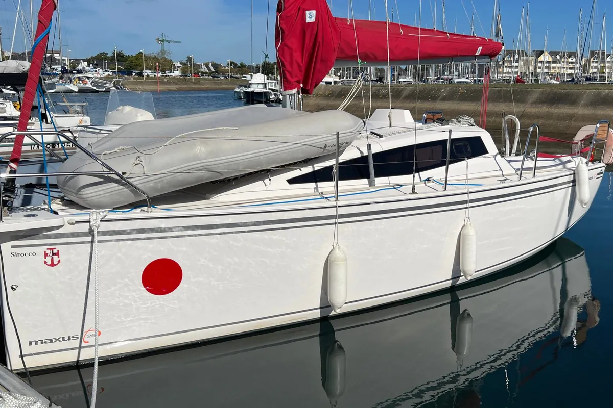 Exterior view of Sirocco, a Northman Maxus 26 Standard sailboat at Kerners, France
