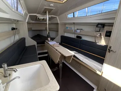 Salon of Sirocco, a Northman Maxus 26 Standard sailboat at Kerners, France