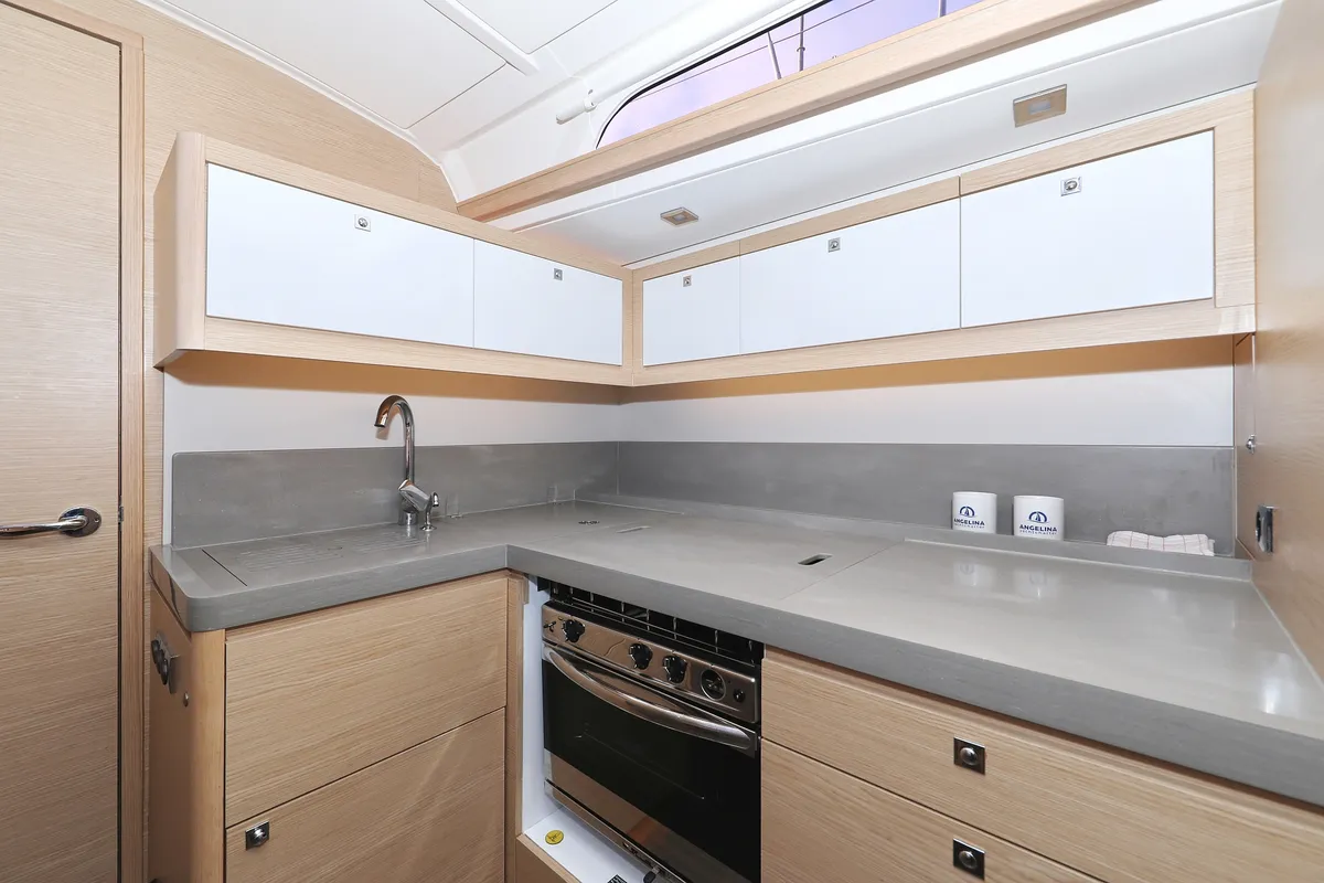 Galley of Odyssey, a Dufour 470 sailboat at Općina Sukošan, Croatia