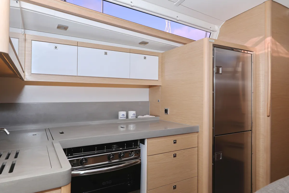 Galley of Odyssey, a Dufour 470 sailboat at Općina Sukošan, Croatia