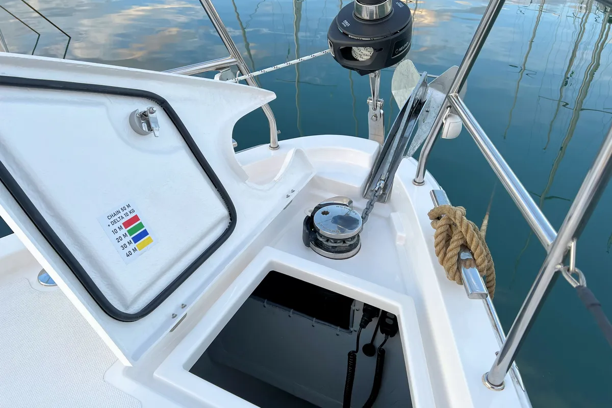 Mala Hana, a Bavaria C38 sailboat at Grad Pula, Croatia