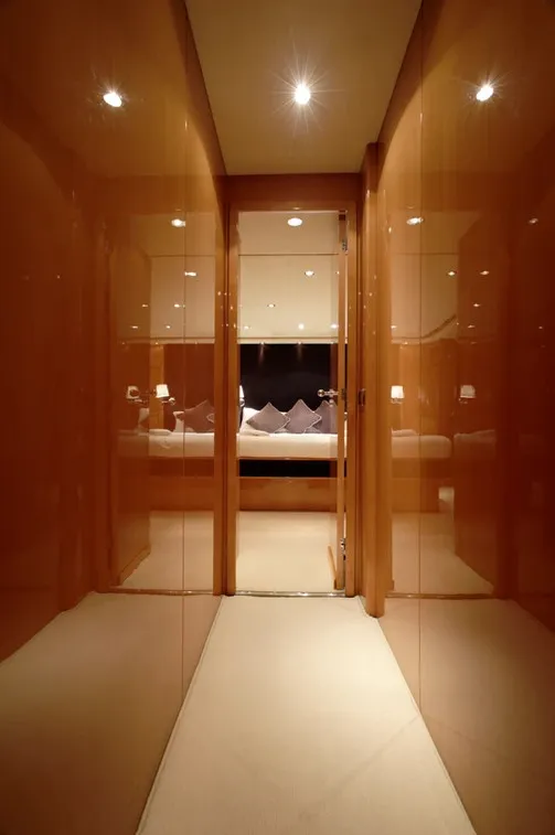 Georg I, a Falcon 86 motor yacht at Palma de Mallorca, Spain
