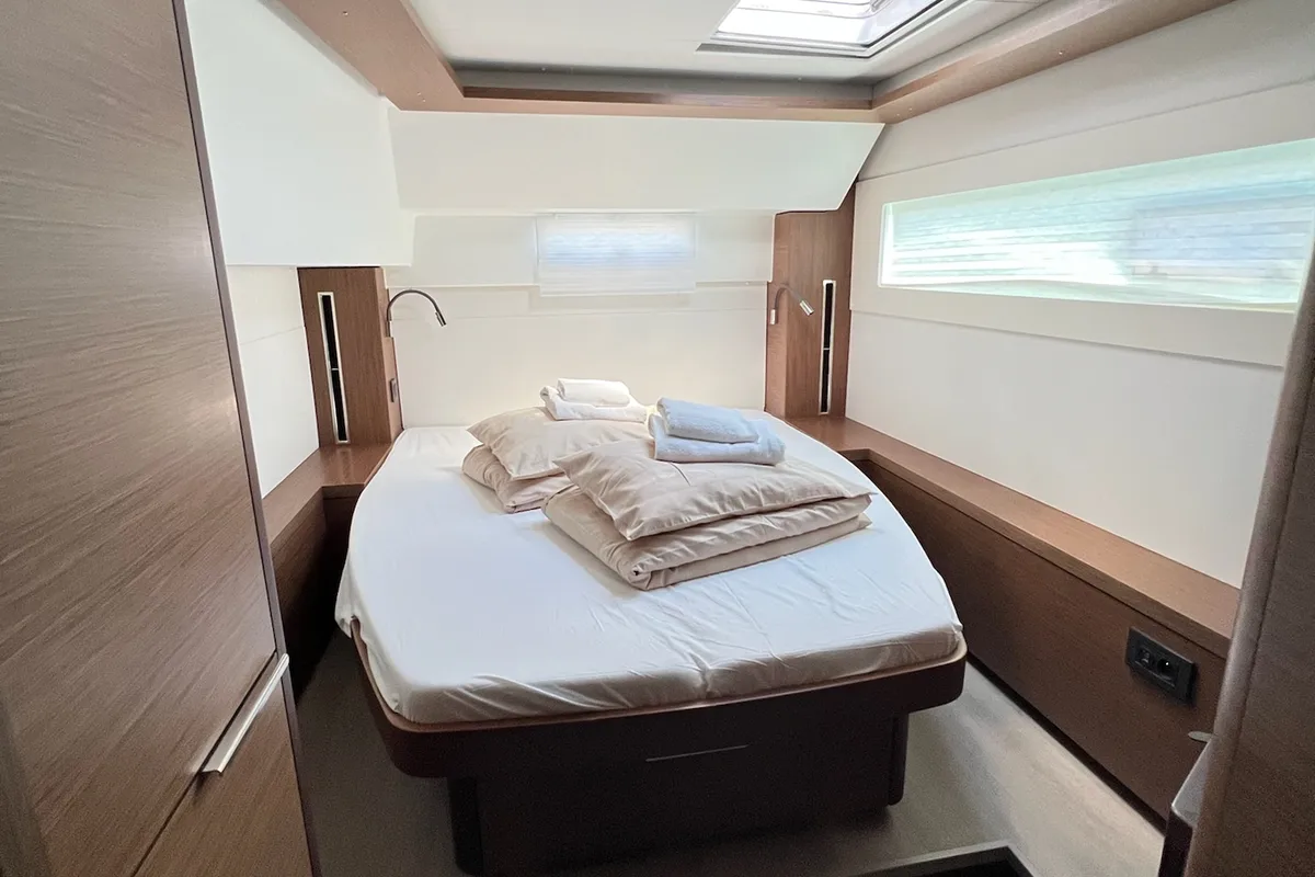 Cabin on La Condesa, a Lagoon 46 catamaran at Grad Kaštela, Croatia