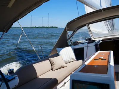 Slowdown, a Dufour 430 sailboat at Annapolis, United States