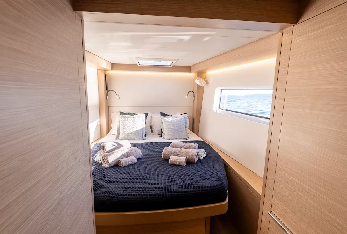 Cabin on North Star, a Lagoon 51 catamaran at Municipal Unit of Lefkada, Greece