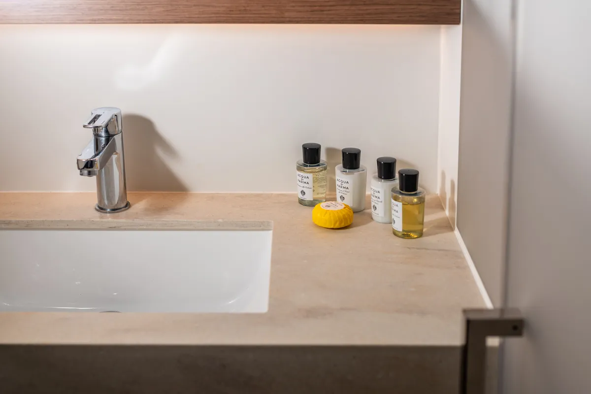 Princess S, a Lagoon 55 catamaran at Grad Kaštela, Croatia