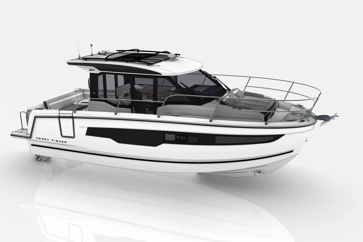 Navis Amoris, a Jeanneau Merry Fisher 895 Serie2 motorboat at Murter, Croatia