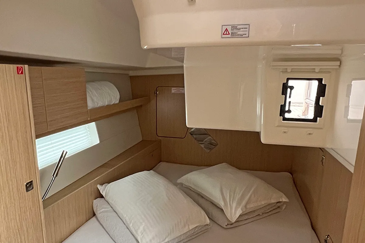 Cabin on Sunny, a Bavaria C45 Style sailboat at Punat, Croatia