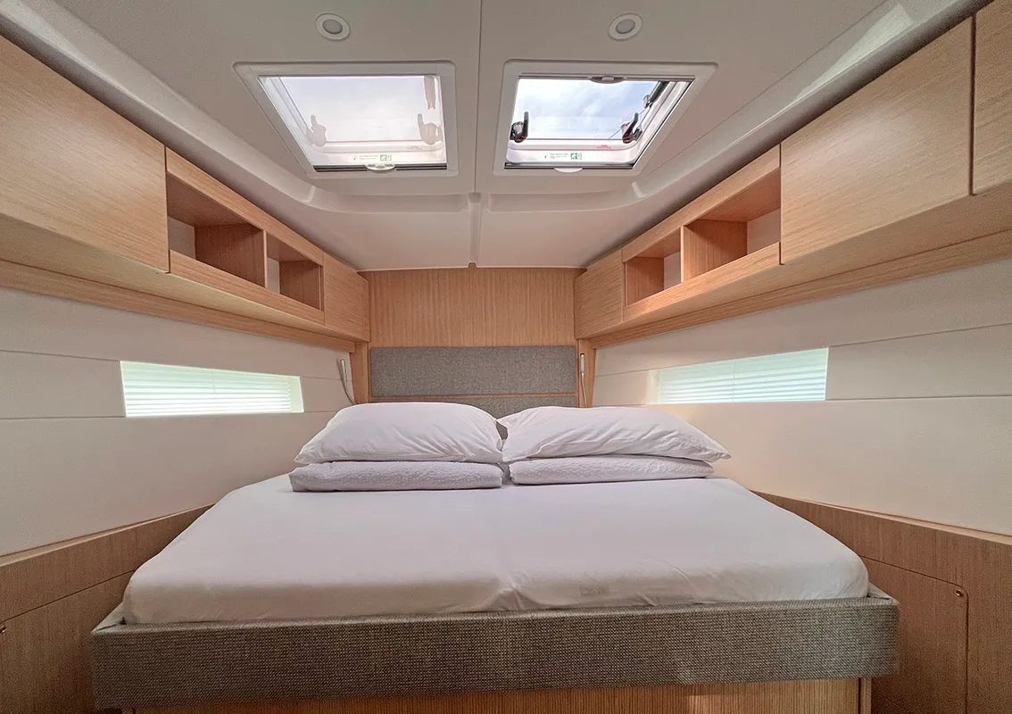 Cabin on Sunny, a Bavaria C45 Style sailboat at Punat, Croatia