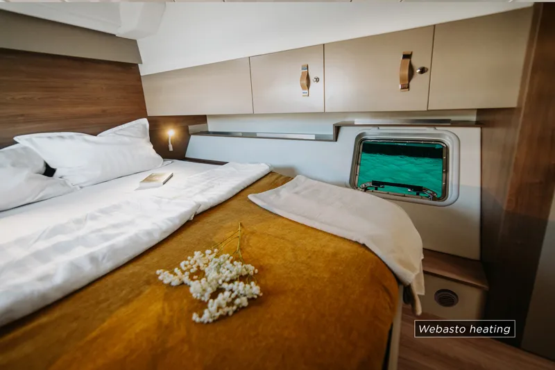 Cabin on Nor, a Bali Catspace catamaran at Šibenik, Croatia