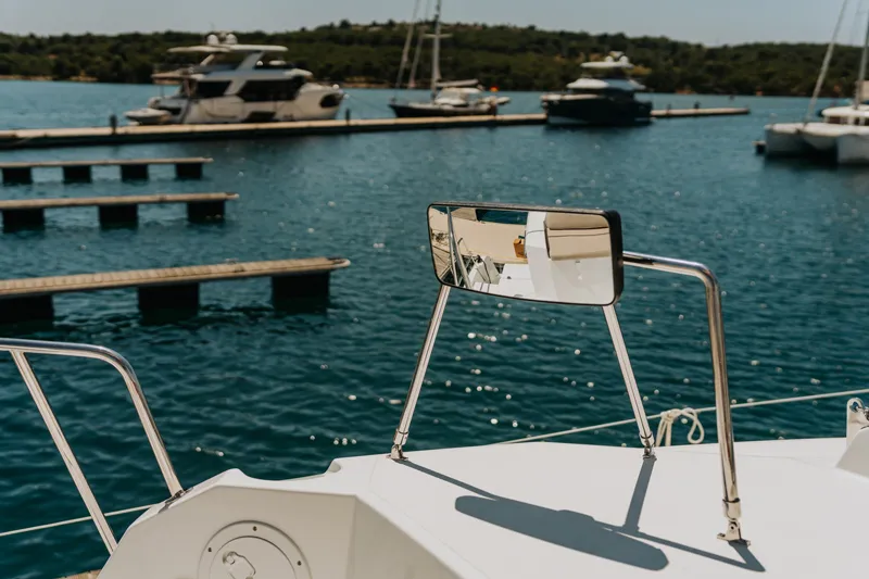 Nor, a Bali Catspace catamaran at Šibenik, Croatia