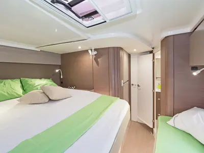 Cabin on Waterlily, a Bali Catspace catamaran at Municipal Unit of Lefkada, Greece