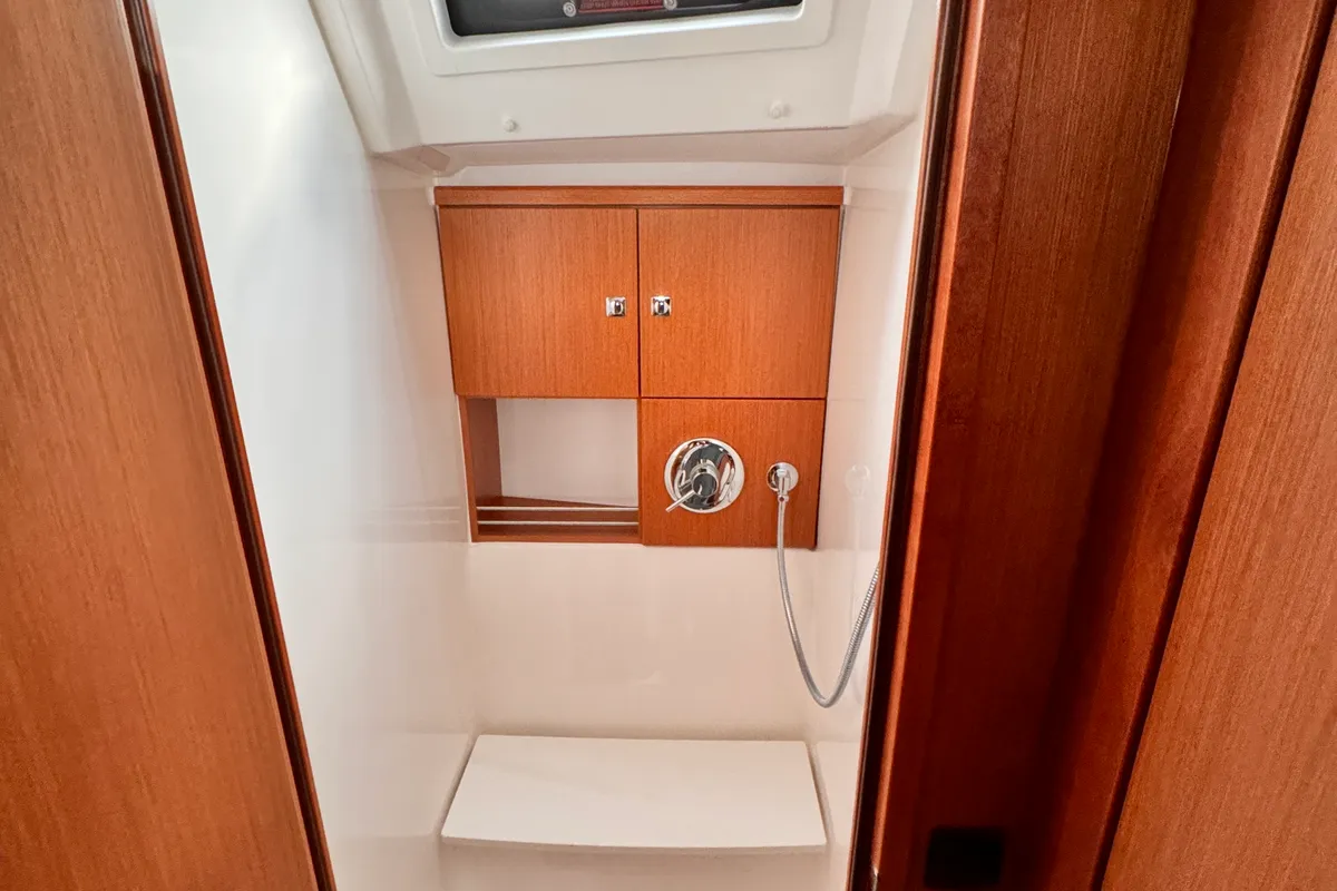 Head on Classy, a Bavaria Cruiser 46 sailboat at Marmaris, Turkey