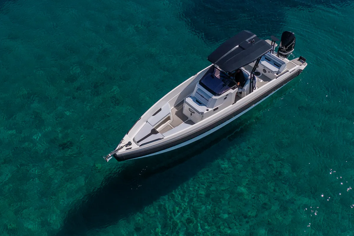 Exterior view of Iron Hawke, a Motorboat motorboat at Kranidi, Greece