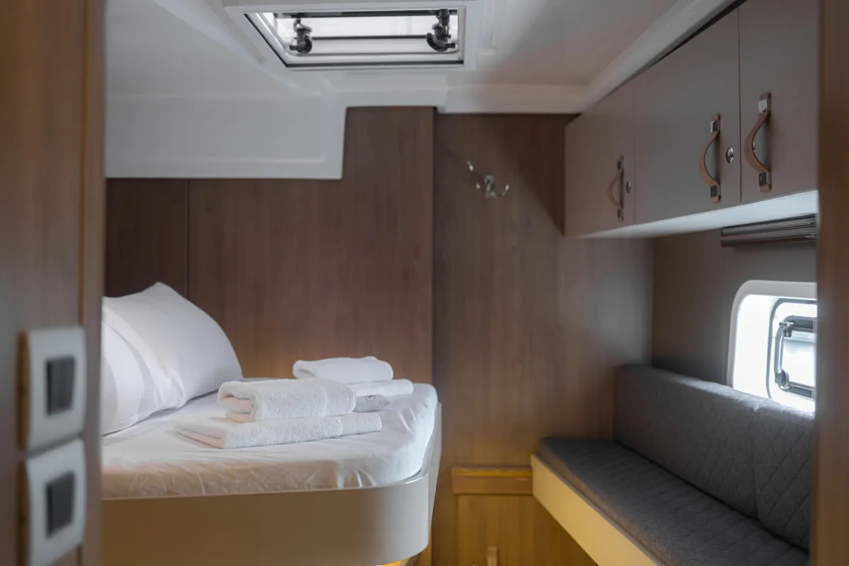 Cabin on Maya Bay 4, a Bali Catspace catamaran at Grad Kaštela, Croatia