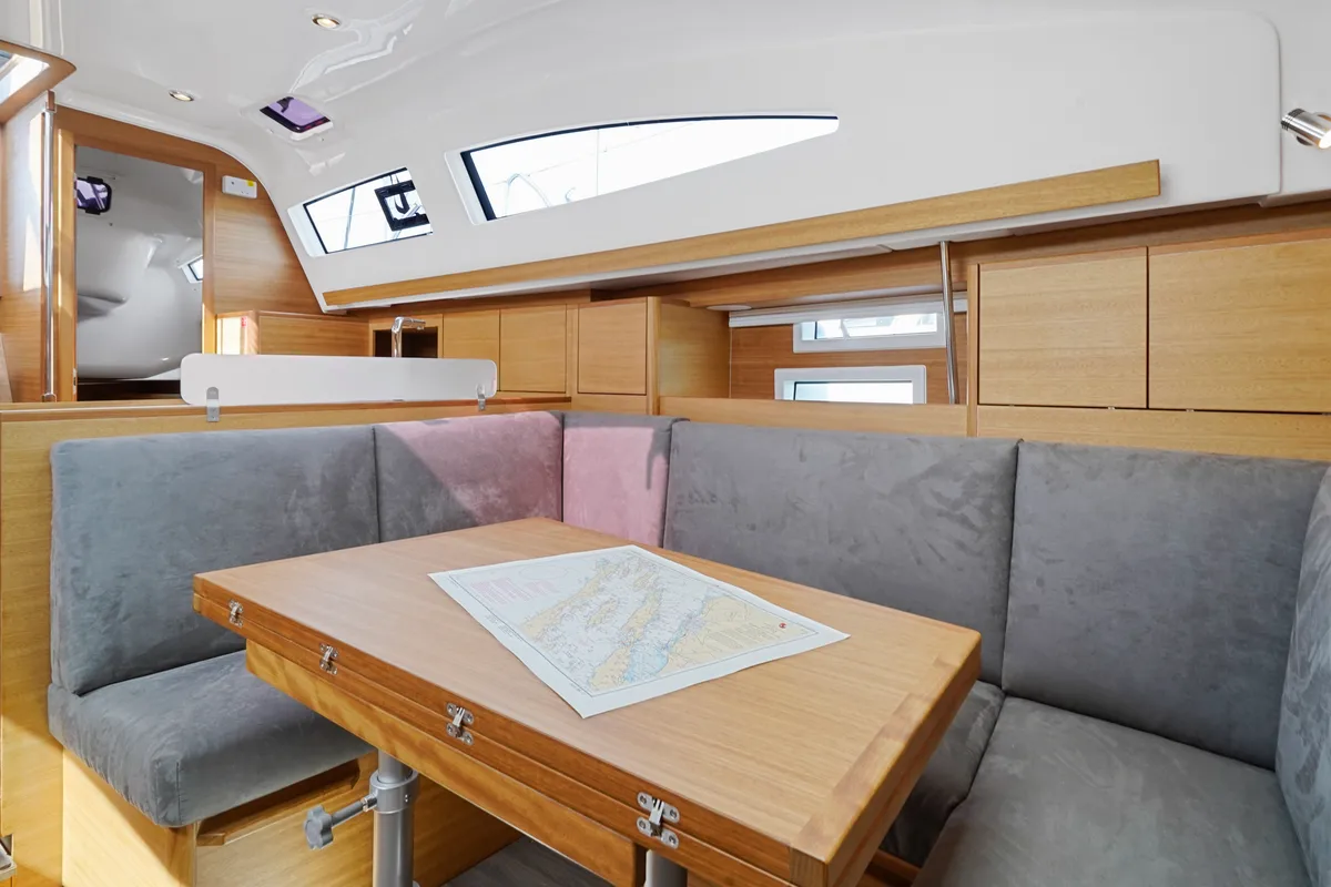 Salon of Micky, a Elan Impression 40.1 sailboat at Pula, Croatia