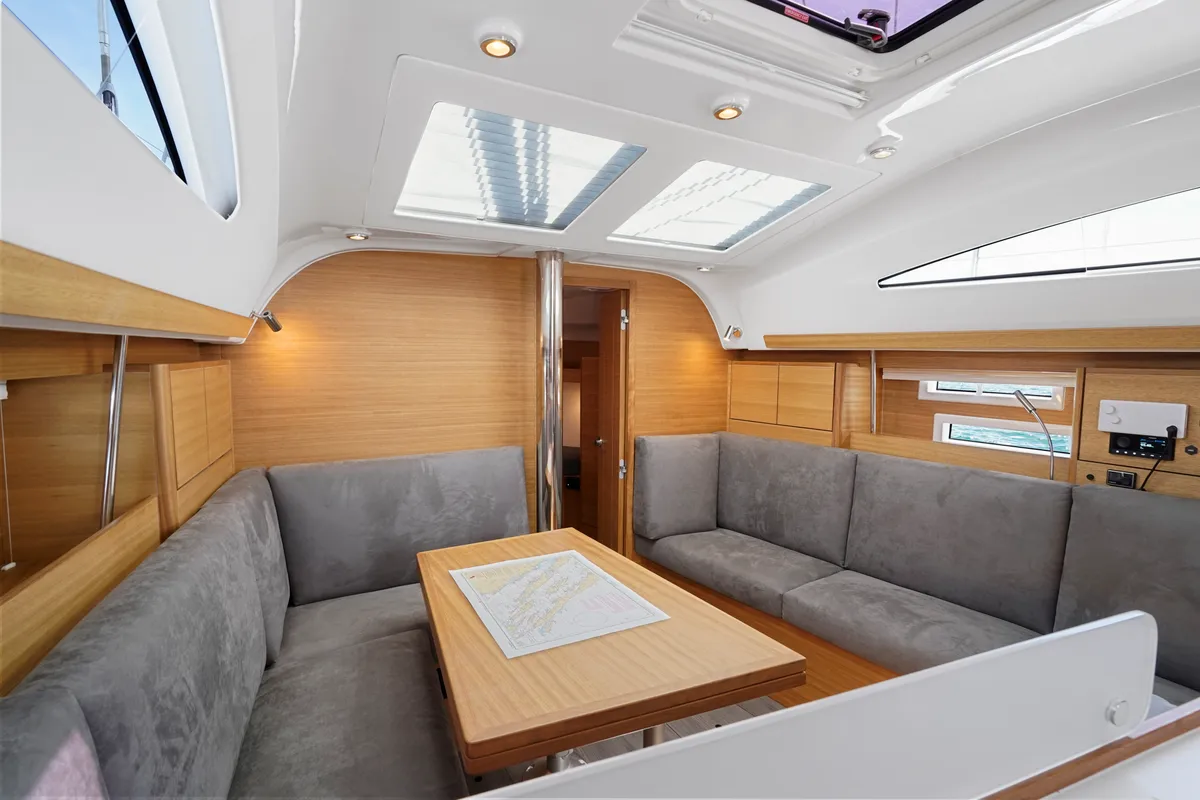 Salon of Micky, a Elan Impression 40.1 sailboat at Pula, Croatia