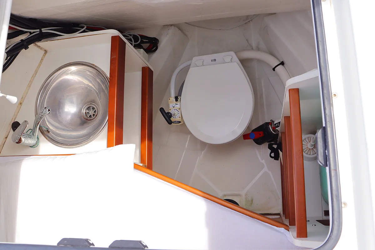 Head on Linnea, a Jeanneau Sun Loft 47 sailboat at Road Town, British Virgin Islands