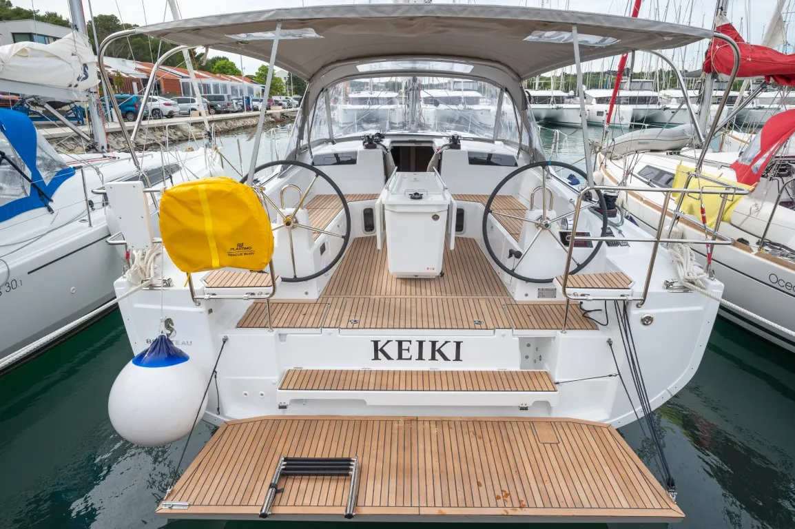 Exterior view of KEIKI, a Beneteau Oceanis 40.1 sailboat at Općina Medulin, Croatia