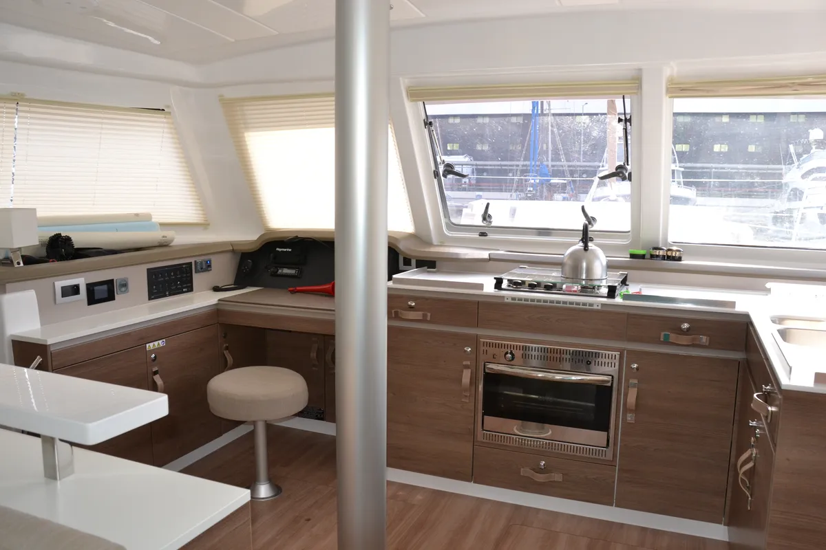 Galley of Dreams NK, a Bali Catspace catamaran at Marmaris, Turkey