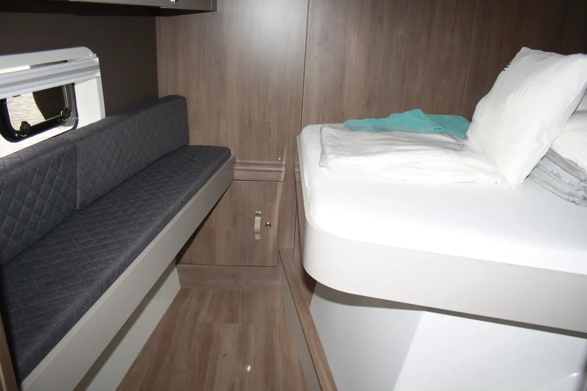 Cabin on Dreams NK, a Bali Catspace catamaran at Marmaris, Turkey