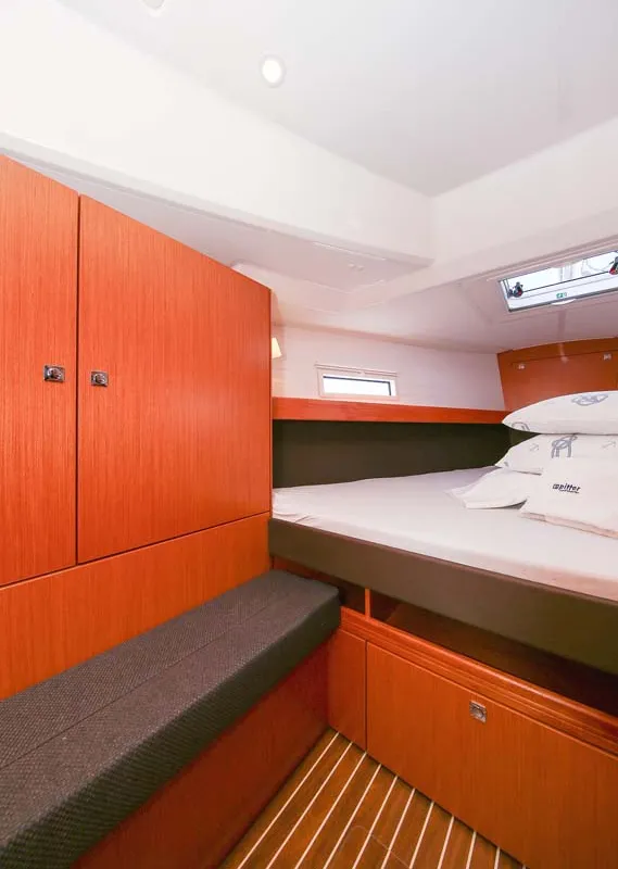 Cabin on Ciao (17), a Bavaria Cruiser 41S sailboat at Murter, Croatia
