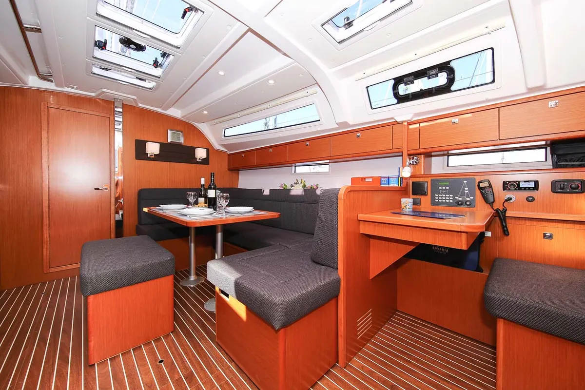 Salon of Ciao (17), a Bavaria Cruiser 41S sailboat at Murter, Croatia