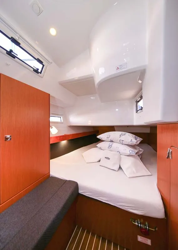 Cabin on Ciao (17), a Bavaria Cruiser 41S sailboat at Murter, Croatia