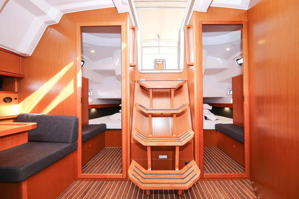 Salon of Ciao (17), a Bavaria Cruiser 41S sailboat at Murter, Croatia