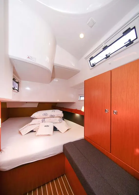 Cabin on Ciao (17), a Bavaria Cruiser 41S sailboat at Murter, Croatia