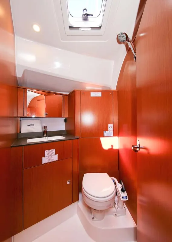 Cabin on Ciao (17), a Bavaria Cruiser 41S sailboat at Murter, Croatia