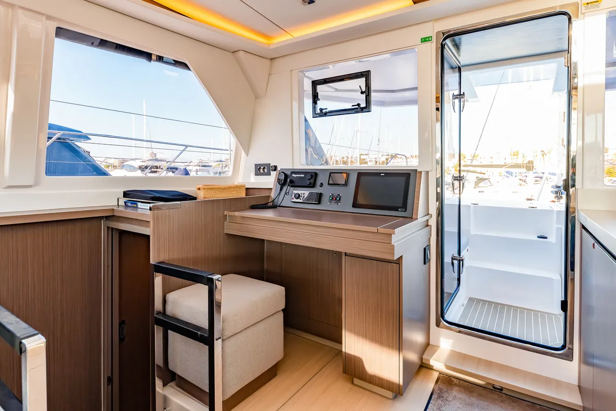 Tibouren, a Leopard 45 catamaran at Toulon, France