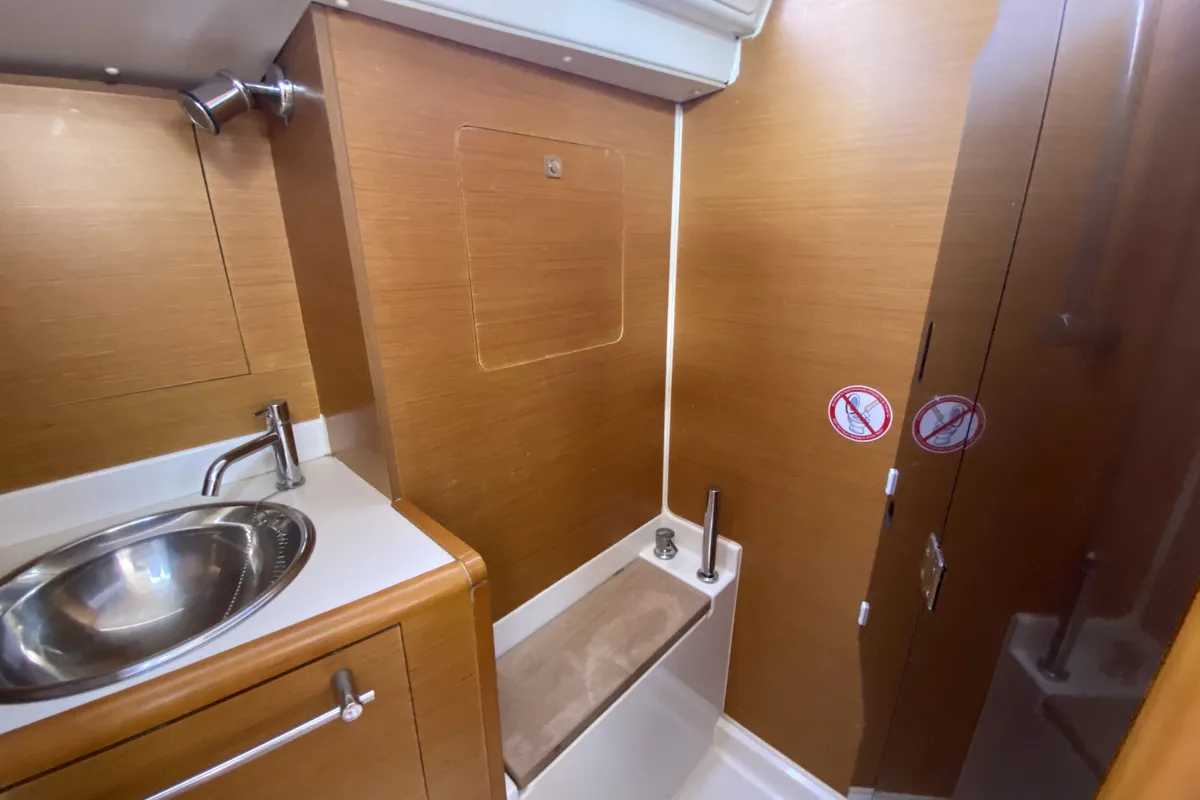 Head on Pangea, a Jeanneau Sun Odyssey 409 sailboat at Fethiye, Turkey