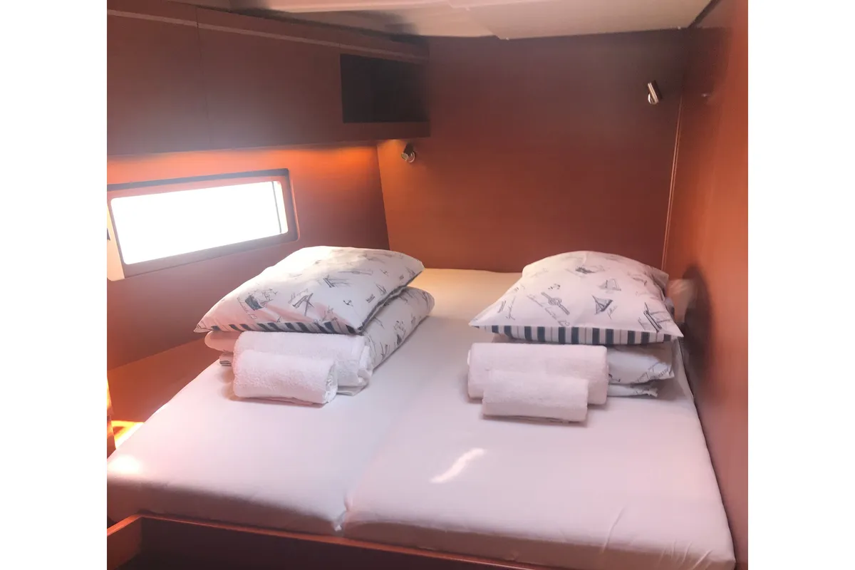 Cabin on Salma, a Beneteau Oceanis 51.1 sailboat at Seget Donji, Croatia
