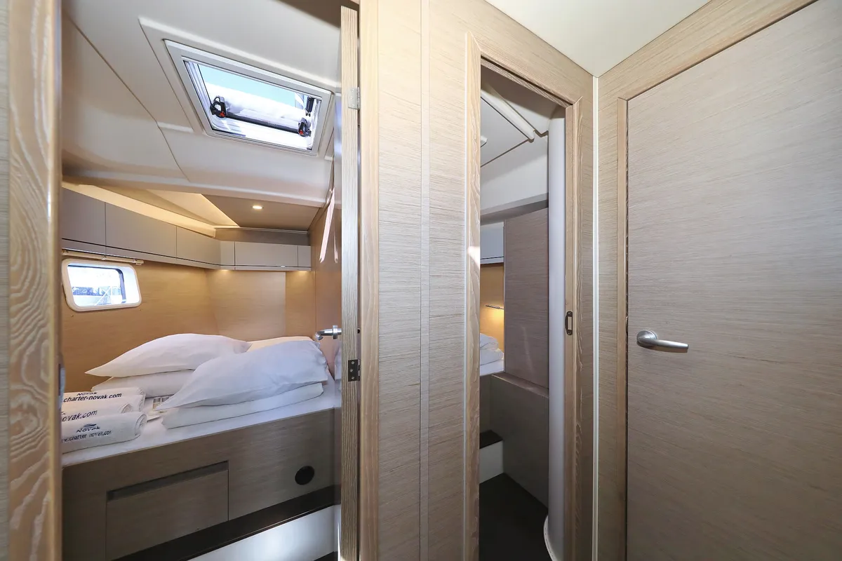 Cabin on Poseidon, a Hanse 508 sailboat at Grad Biograd na Moru, Croatia