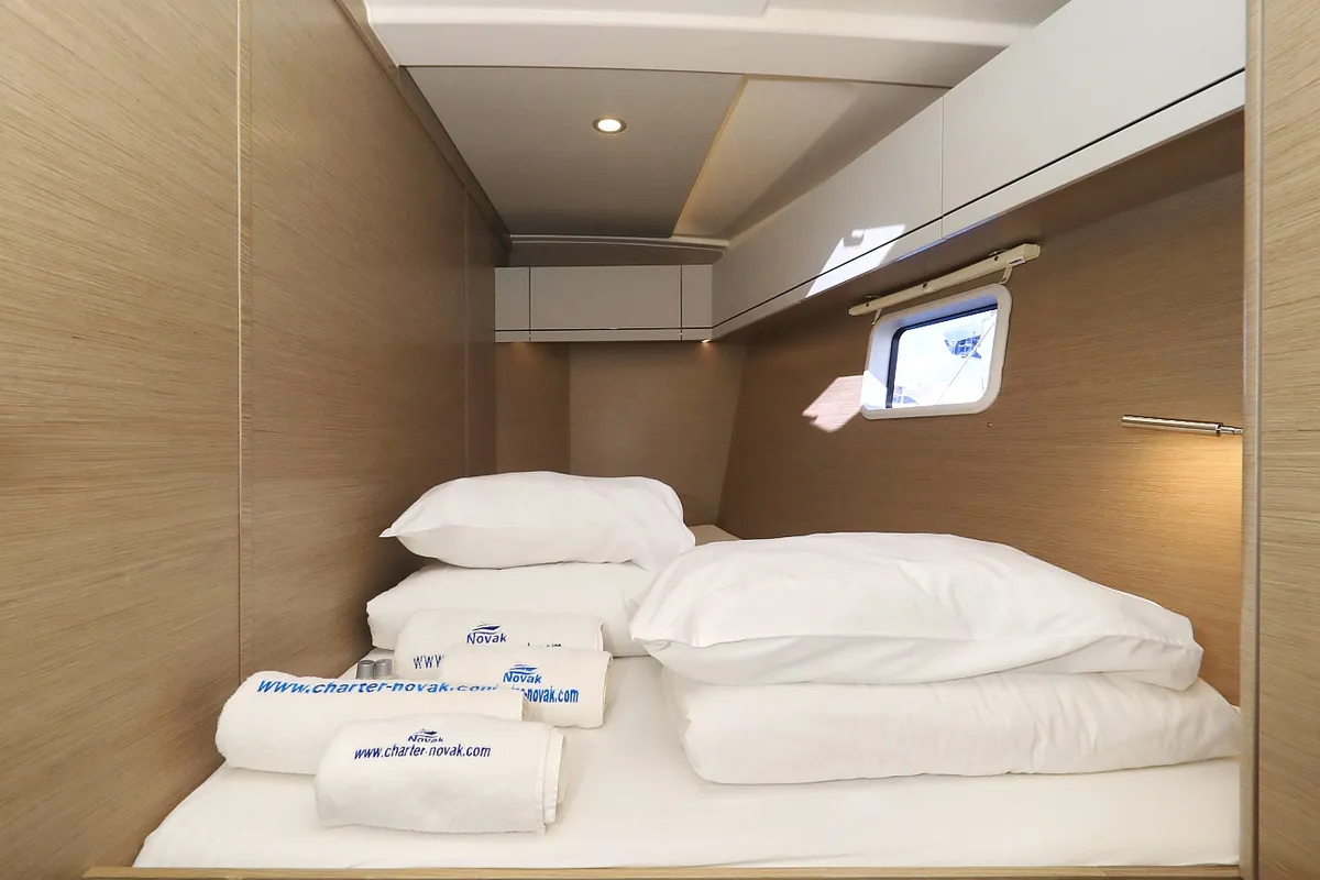 Cabin on Poseidon, a Hanse 508 sailboat at Grad Biograd na Moru, Croatia