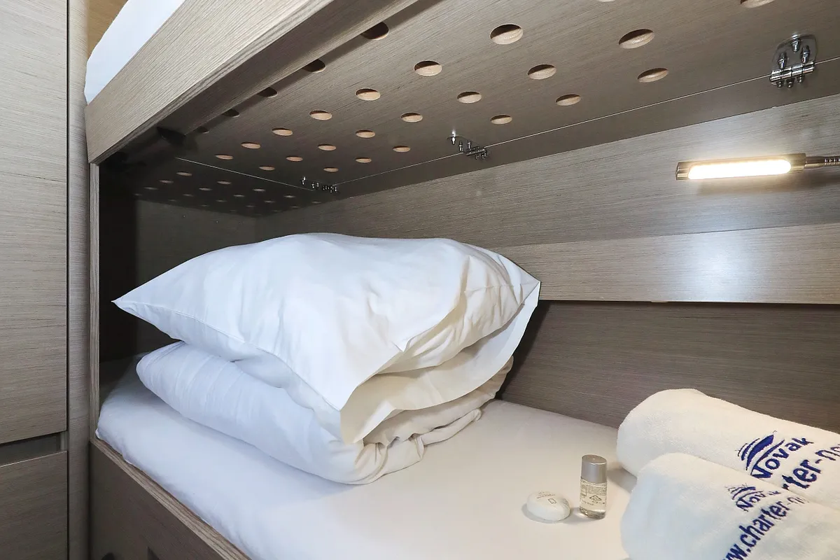 Cabin on Poseidon, a Hanse 508 sailboat at Grad Biograd na Moru, Croatia