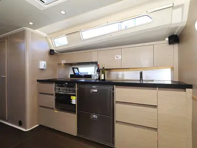 Galley of Poseidon, a Hanse 508 sailboat at Grad Biograd na Moru, Croatia