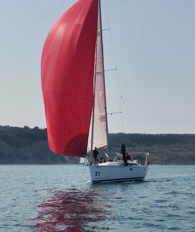 Exterior view of Rum, a AD Boats Salona 38 sailboat at Izola / Isola, Slovenia