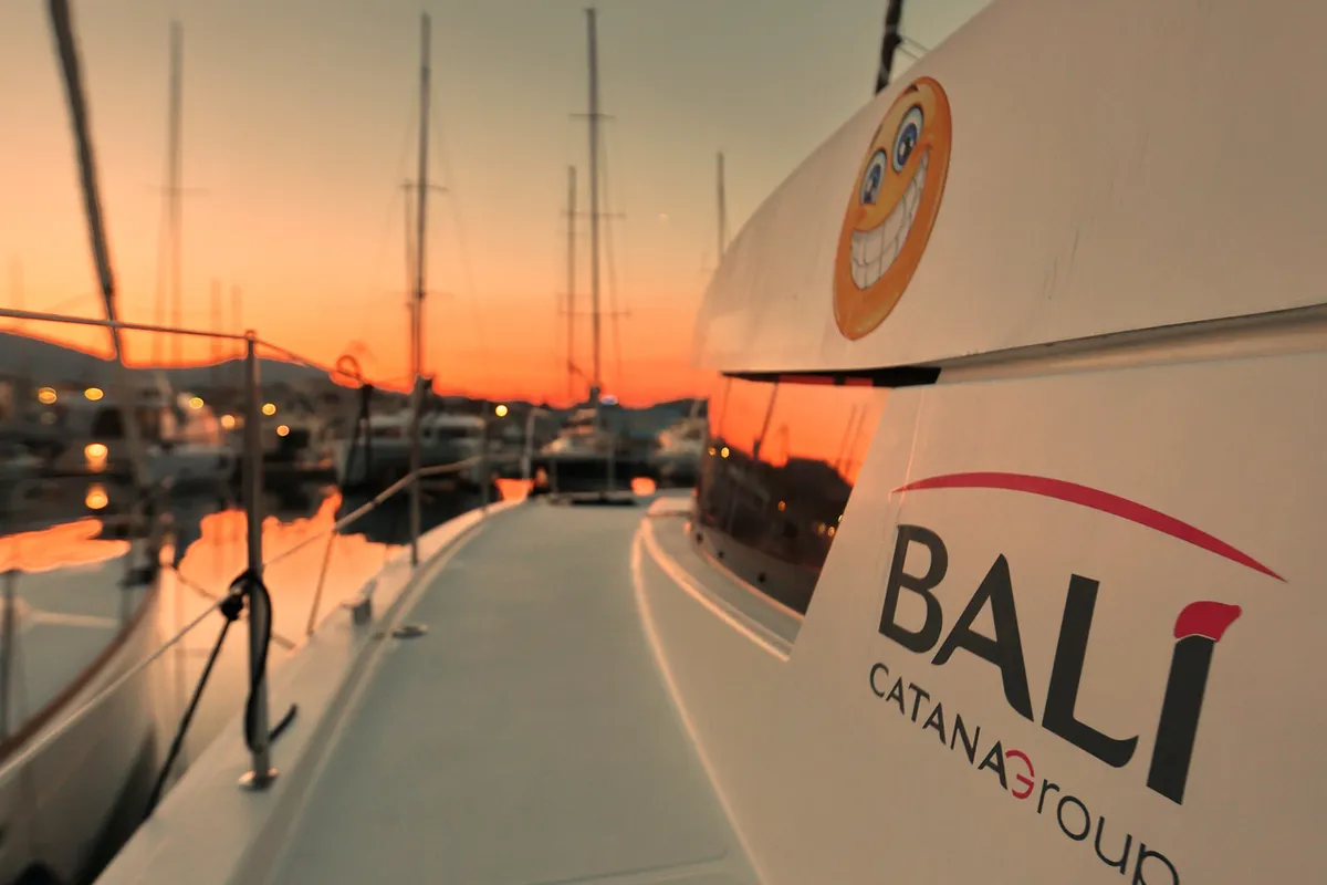 Sourire, a Bali 4.1 catamaran at Grad Šibenik, Croatia
