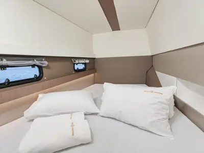 Cabin on Sourire, a Bali 4.1 catamaran at Grad Šibenik, Croatia