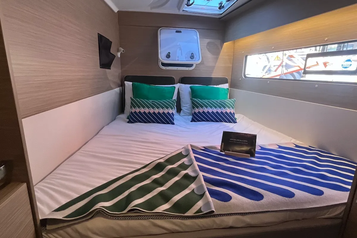 Cabin on Why Not 22, a Lagoon 38 catamaran at Municipal Unit of Lefkada, Greece