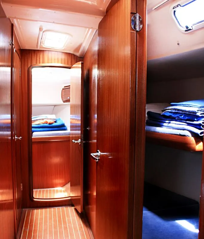 Cabin on Lady Liberty, a Bavaria 49 sailboat at Grad Pula, Croatia