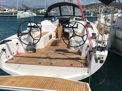 Cockpit of Andrea, a AD Boats Salona 380 sailboat at Izola / Isola, Slovenia