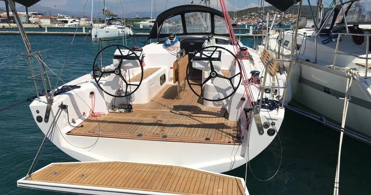 Cockpit of Andrea, a AD Boats Salona 380 sailboat at Izola / Isola, Slovenia