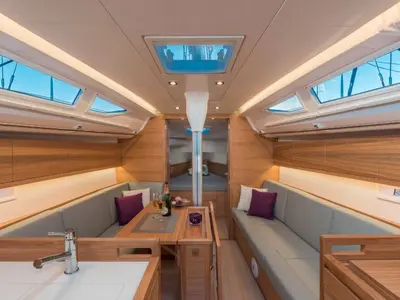 Salon of Andrea, a AD Boats Salona 380 sailboat at Izola / Isola, Slovenia
