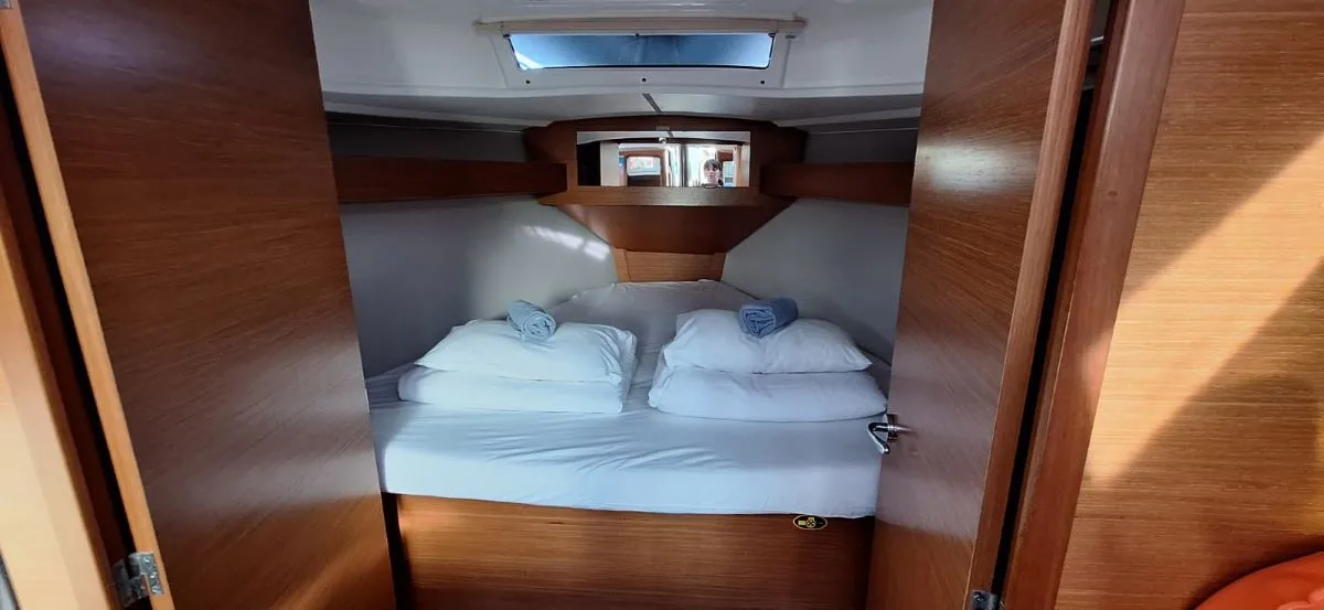 Cabin on Sileb, a Dufour 360 GL sailboat at Grad Šibenik, Croatia