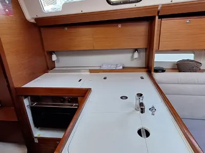 Galley of Sileb, a Dufour 360 GL sailboat at Grad Šibenik, Croatia